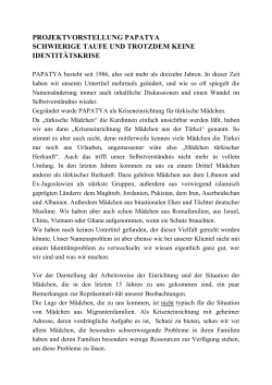 Projektvorstellung PAPATYA