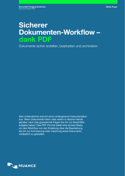 Sicherer Dokumenten-Workflow – dank PDF