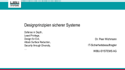Designprinzipien für sichere Systeme - KA-IT-Si