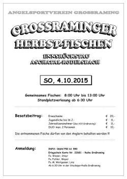 Herbstfischen 2015 - Angelsportverein