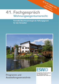 Programm und Ausstellerverzeichnis