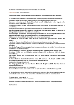 Ein Vision&auml;r Tr&auml;umt Hirngespinste und verwandelt sie in