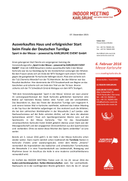 Zur Pressemitteilung - Karlsruhe Event GmbH