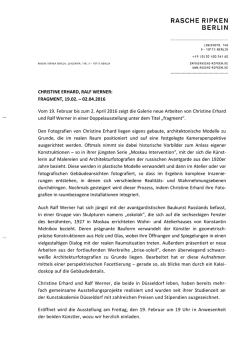 CHRISTINE ERHARD, RALF WERNER