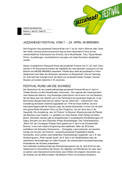 festival vom 7. &ndash; 24. april in bremen festival rund um