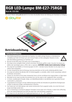 RGB LED-Lampe BM-E27-75RGB