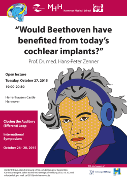 “Would Beethoven have benefited from today`s cochlear implants?”