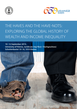 THE HAVES And THE HAVE-nOTS: ExPlOrInG
