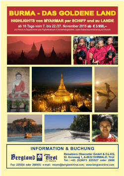 burma - das goldene land