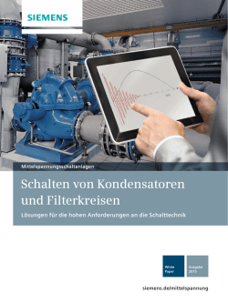 Schalten von Kondensatoren und Filterkreisen