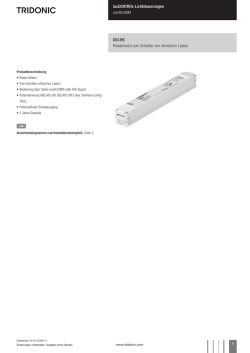 DSI-RK - Tridonic
