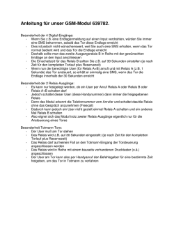 GSM-Modul Funktionsbeschreibung