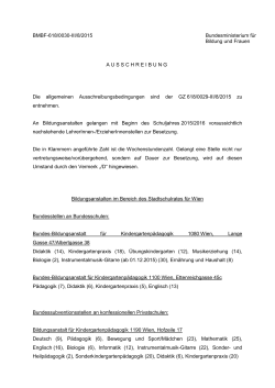 BMBF-618/0030-III/8/2015 - Bundesministerium für Bildung und