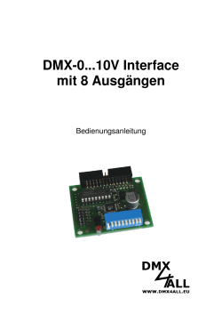 DMX - 8 Kanal 0-10V Interface Mini