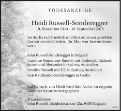Heidi Russell-Sonderegger