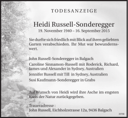 Heidi Russell-Sonderegger