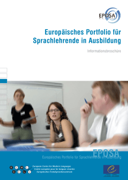 Europäisches Portfolio für Sprachlehrende in Ausbildung