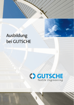 Ausbildung bei GUTSCHE - MGF Gutsche GmbH & Co. KG