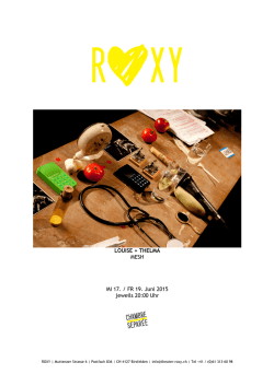 LOUISE + THELMA MESH MI 17. / FR 19. Juni 2015