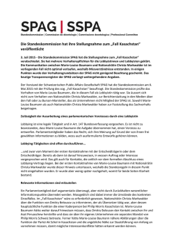 ihre - Schweizerische Public Affairs Gesellschaft (SPAG)