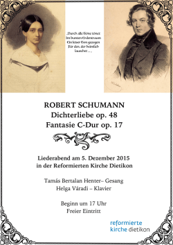 Dietikon 05.12.: Liederabend