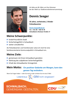 Dennis Seeger - cdu