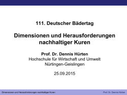H&uuml;rten Impulsvortrag 111. B&auml;dertag
