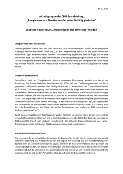 Initiativgruppe der CDU Brandenburg - Hans