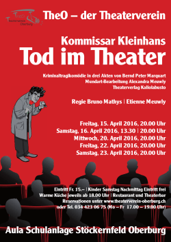TheO – der Theaterverein Kommissar Kleinhans