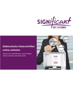 Elektronische Unterschriften online einholen