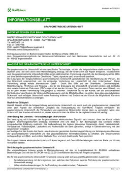 graphometrische unterschrift aktivierung