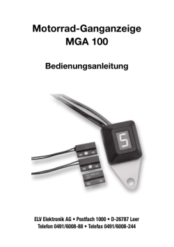 Motorrad-Ganganzeige MGA 100