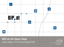 GIP.at als Open Data - Open Government Wien