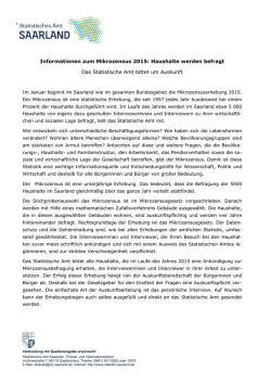 Informationen zum Mikrozensus 2015: Haushalte