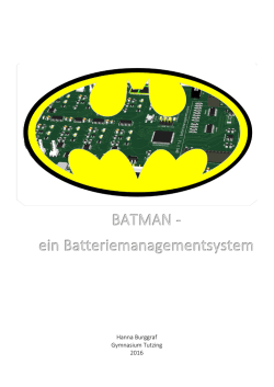 Ausarbeitung BATMAN-Batteriemanagement