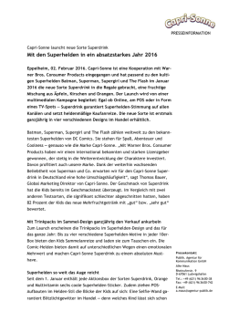 Mit den Superhelden in ein absatzstarkes Jahr 2016 - Capri