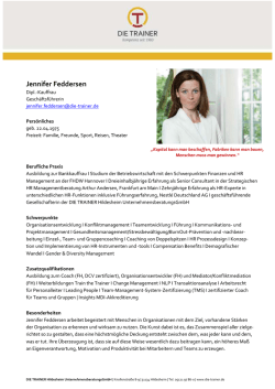 Jennifer Feddersen - Die Trainer Hildesheim