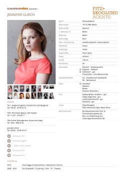 jennifer ulrich - Schauspielervideos