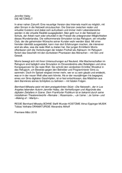 Jennifer Haley DIE NETZWELT In einer nahen