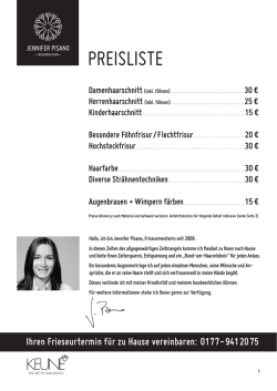 Jennifer Pisano mobile Friseurmeisterin K&ouml;ln - Jennifer