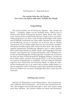 Die weiche Seite des Ali Pascha: Der L&ouml;we von