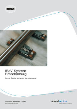 Innere Backenschienenverspannung IBaV