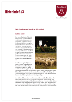 Hirtenbrief #3 lesen