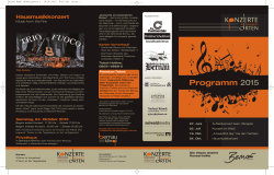 Programm 2015 - Bernau am Chiemsee