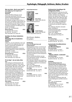 Zeichnen, Malen, Drucken Psychologie, Pädagogik