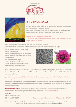 intuitives malen - Landhotel Hirschen