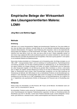 Forschungsresulatate - LOM&reg; L&ouml;sungsorientierte Malen