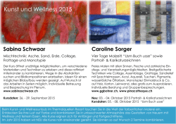 Kunst und Wellness 2015