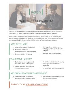 marketing & pr (praktikum)