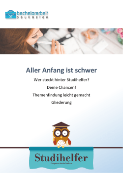 INTROSEITE + LOGOS Aller Anfang ist schwer